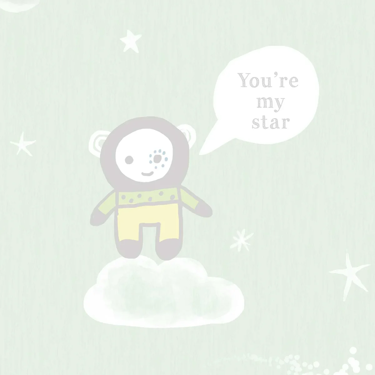 Kids Wallpaper Galaxy Groen