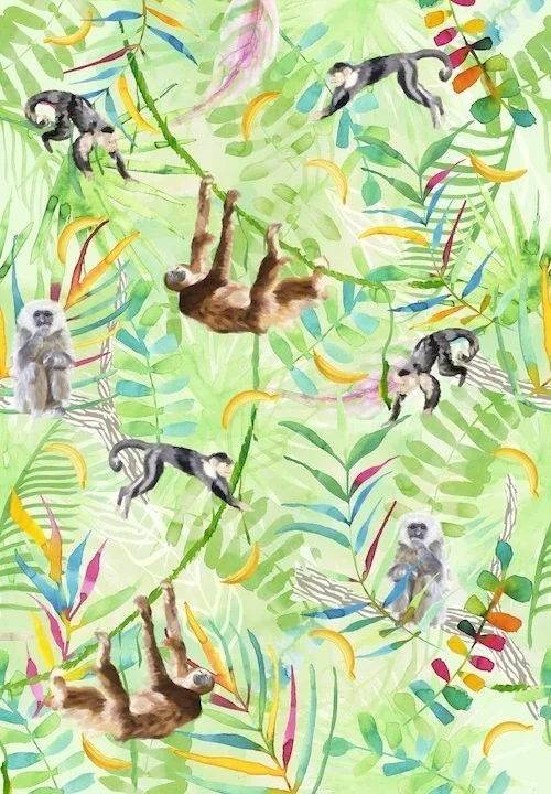 Kinderbehang Monkey Business