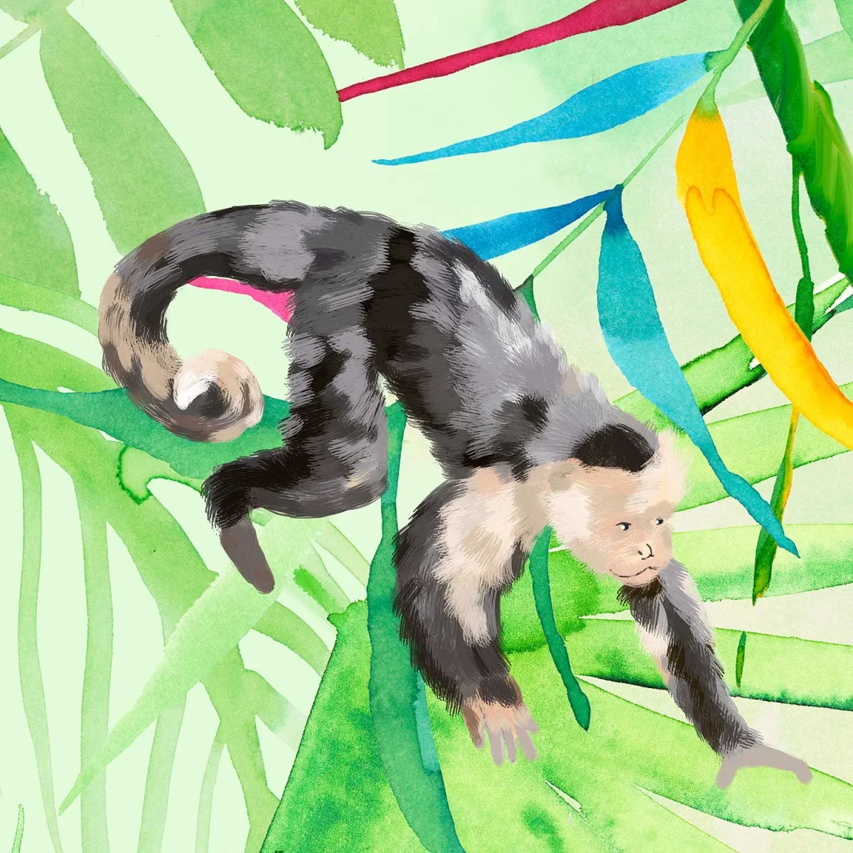 Kindertapete Monkey Business