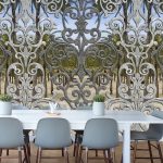 Behang New Materials - Place de la Reina Silver