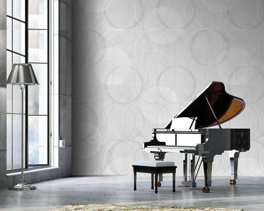 Tapete Timeless - Circling Grey