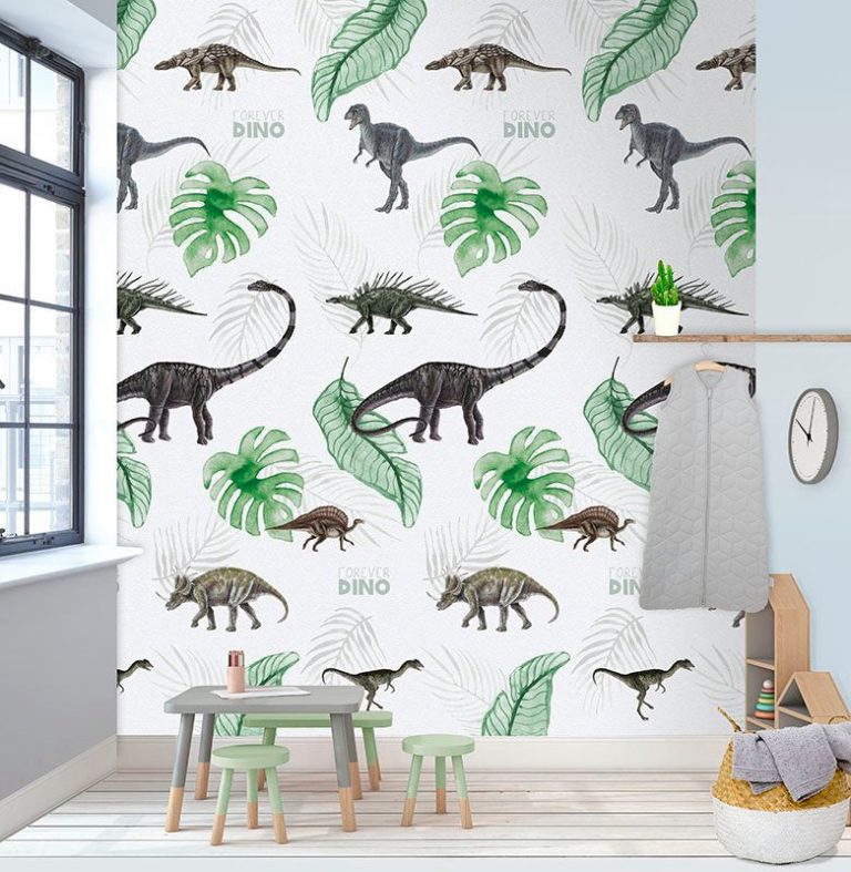 Kinderbehang Abby & Bryan - Dino in my room