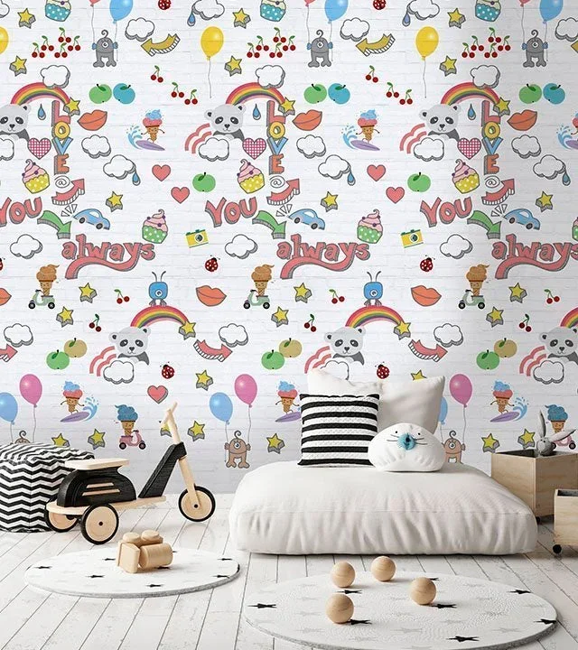 Kindertapete Abby & Bryan - Graffiti Baby
