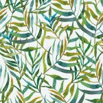 Wallpaper Colorful - Big Leaves white (INK7301)