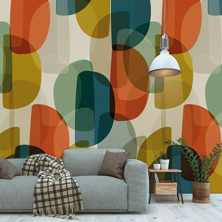 Behang Colorful - Warm Retro INK7305
