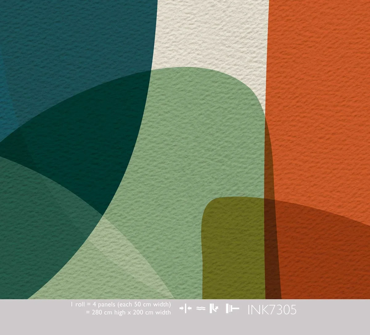 Behang Colorful - Warm Retro INK7305