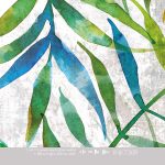 Wallpaper Colorful - Big Leaves Wall (INK7309)