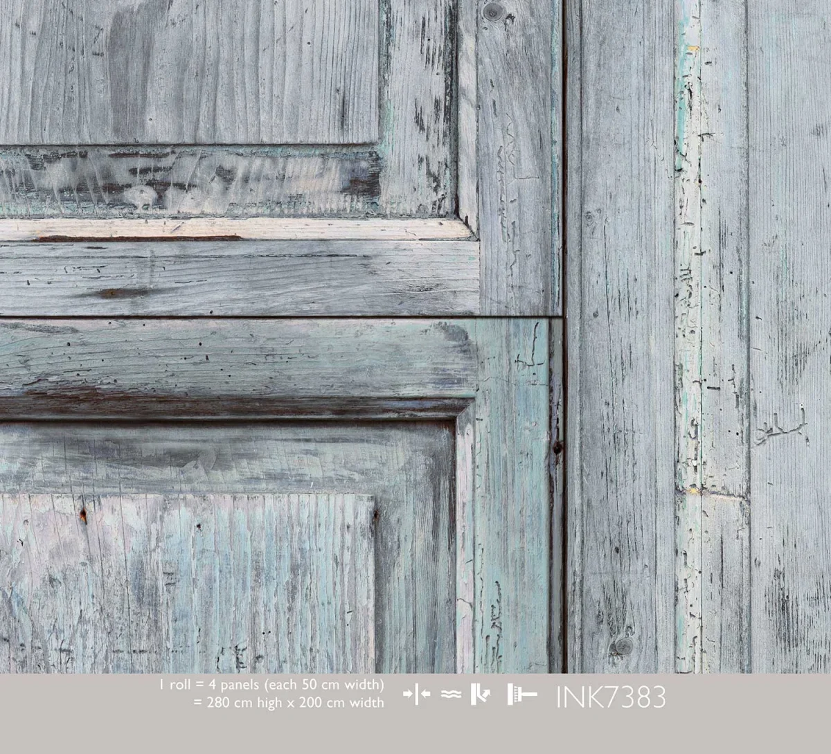 INGK Behang - Kitzbuel blue-grey
