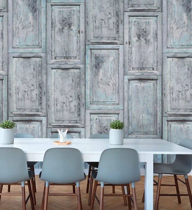 INGK Tapete - Kitzbuel blue-grey
