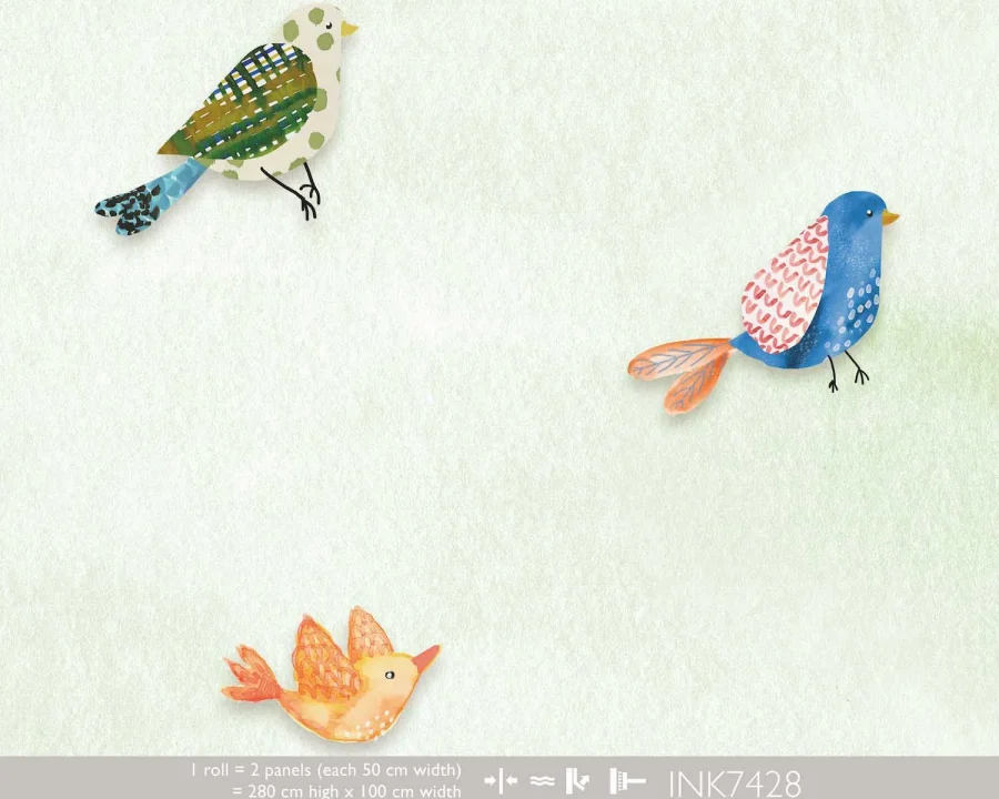Kate & Andy Behang - Fun Bird (green)