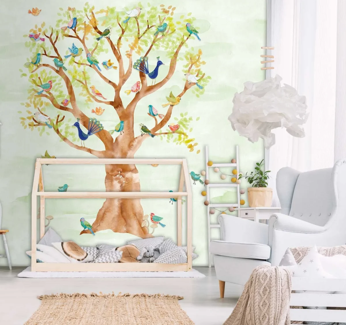 Kate & Andy Behang - Fun Bird (green)