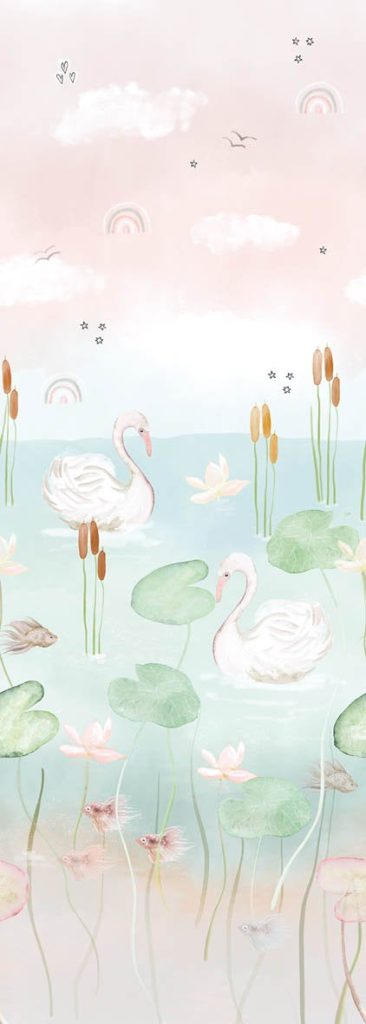 Kate & Andy Behang - Swan Pond (pink)