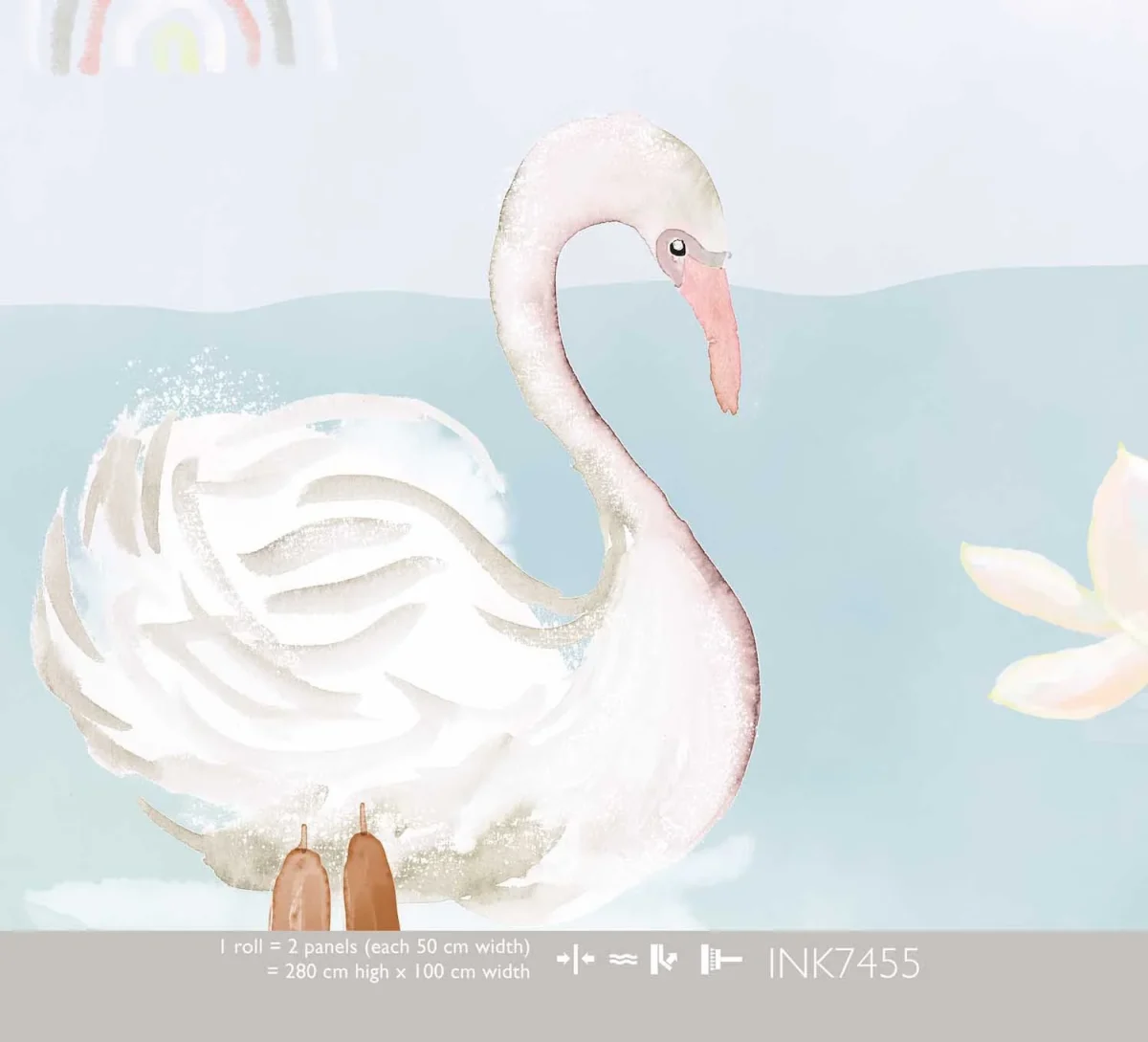 Kate & Andy Behang - Swan Pond (bleu)