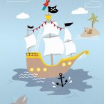 Kate & Andy Behang - Pirates (blue)