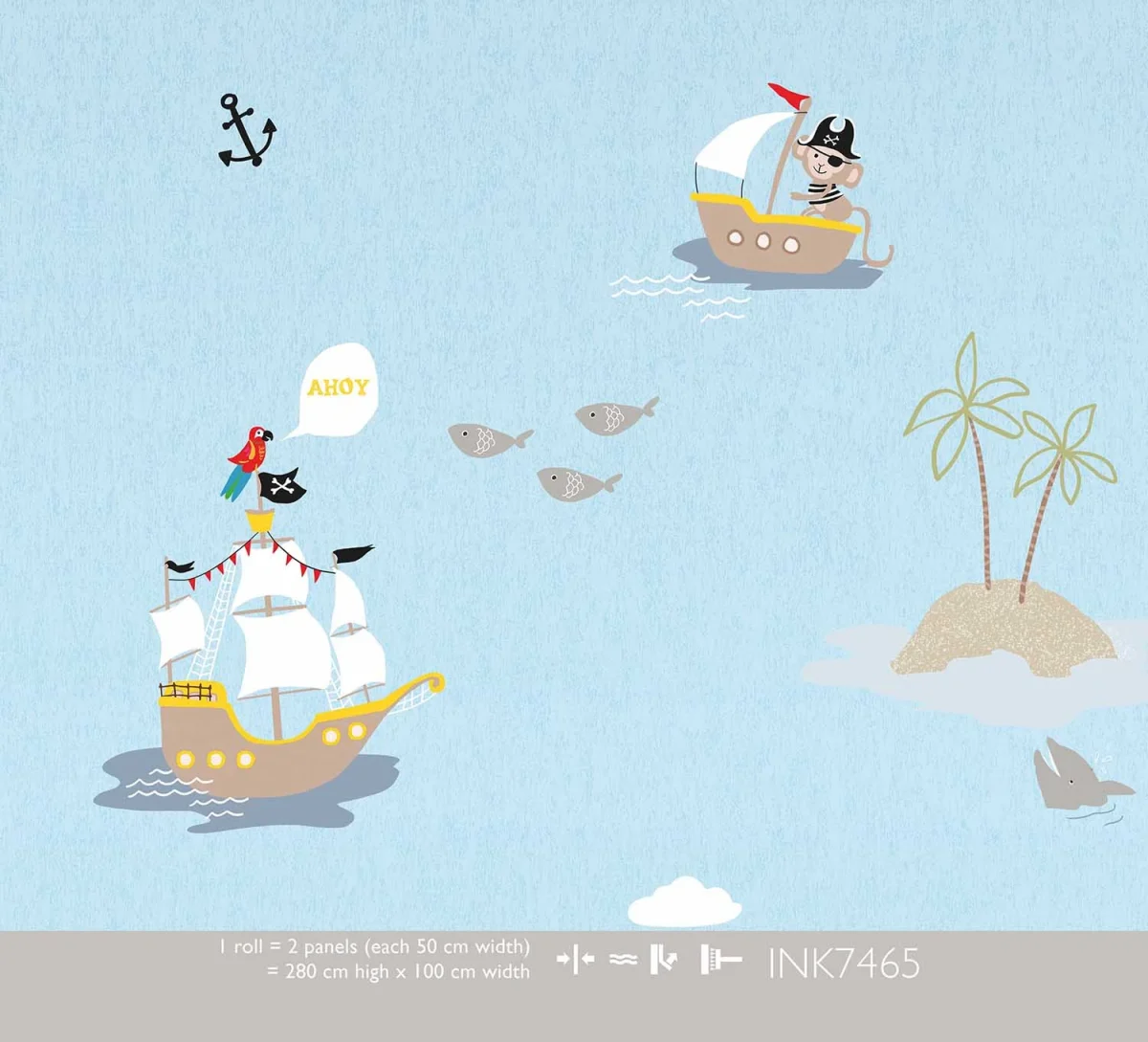 Kate & Andy Behang - Little Pirates (blue)