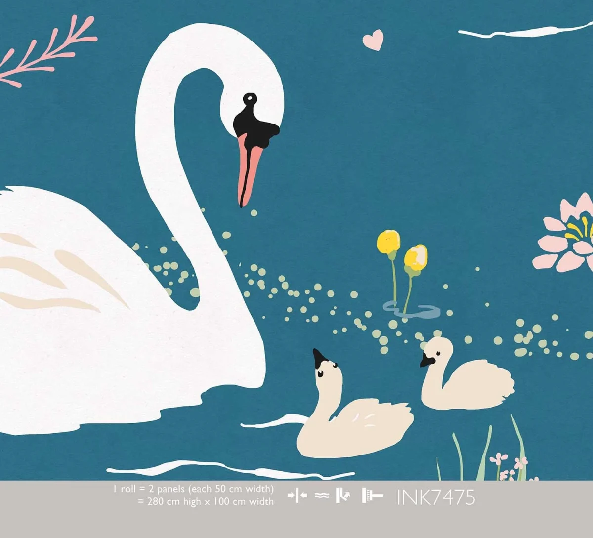 Kate & Andy Behang - Swans Dark (dark)