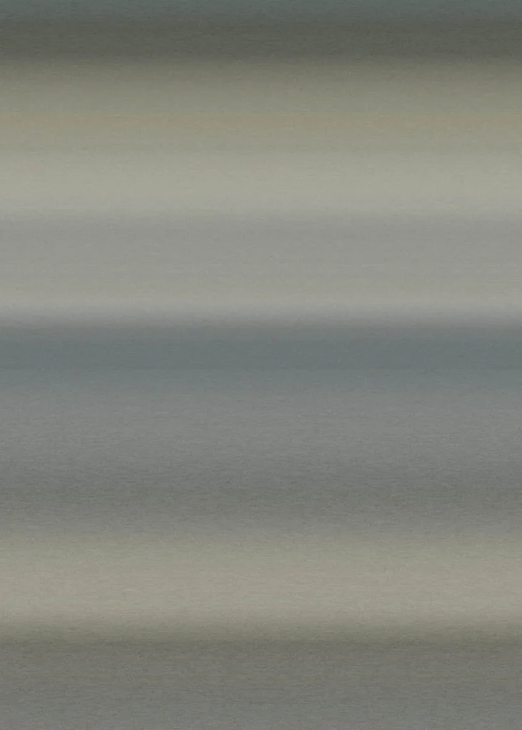 Le motif à plat : un dégradé gris bleuté et vert d'eau