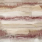 Muster Guerande flach, Aquarellbahnen in Creme, Bordeaux und Grau