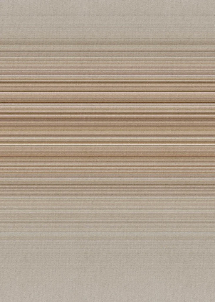 Motif New York à plat, fines rayures horizontales beige et brun sable
