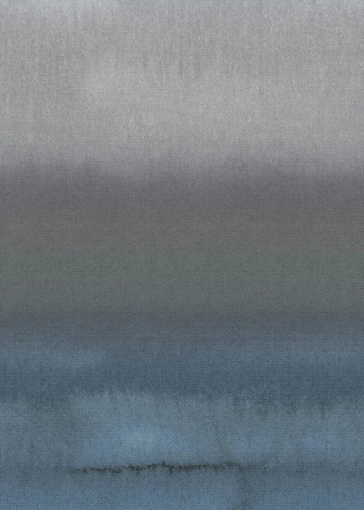 Motif Vjaltring à plat, un dégradé du gris clair au bleu encre profond
