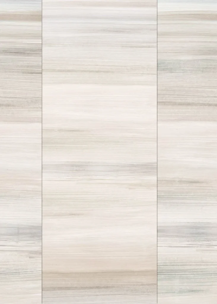 Copenhagen design shown flat, vertical panels in cream and beige with a fine grain