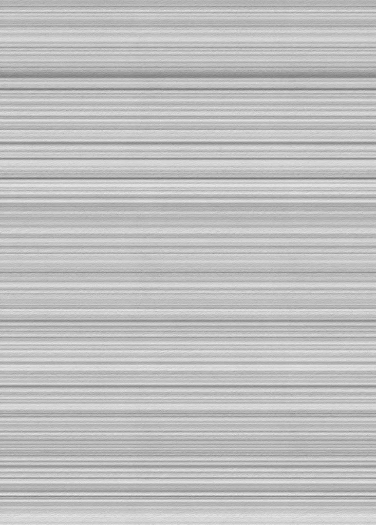 Motif Jonen à plat, fines rayures horizontales grises et blanches