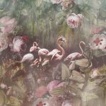 Floral Utopia Wallpaper - Flamingo Found Dark