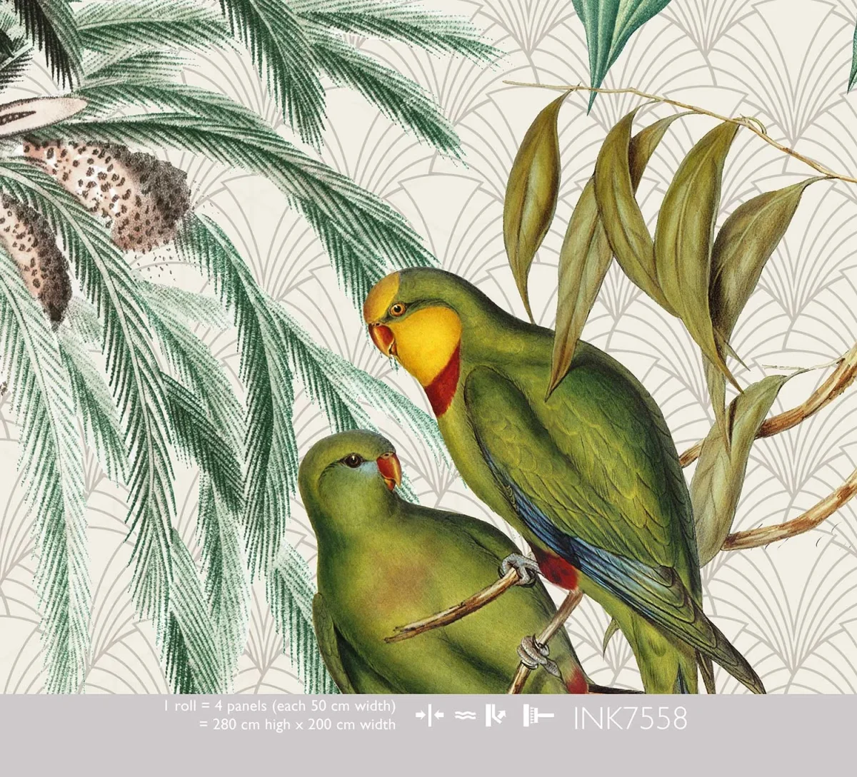 Floral Utopia Behang - Tropical Morning