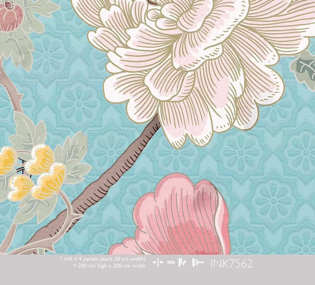 Floral Utopia Behang - Tea Garden Afternoon