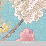 Floral Utopia Behang - Tea Garden Afternoon