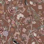 Floral Utopia Wallpaper - Pomegranate Butterscotch