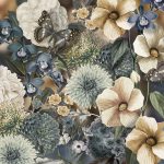 Floral Utopia Wallpaper - Eden Blues