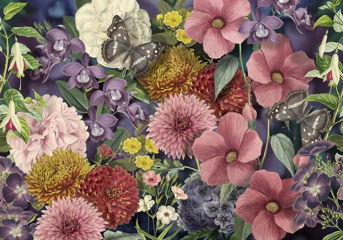 Floral Utopia Behang - Eden Colors