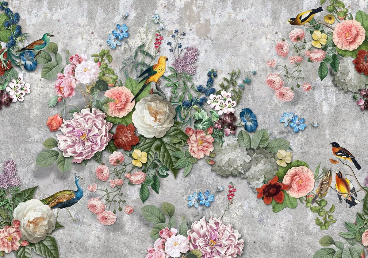 Floral Utopia Behang - Abundance