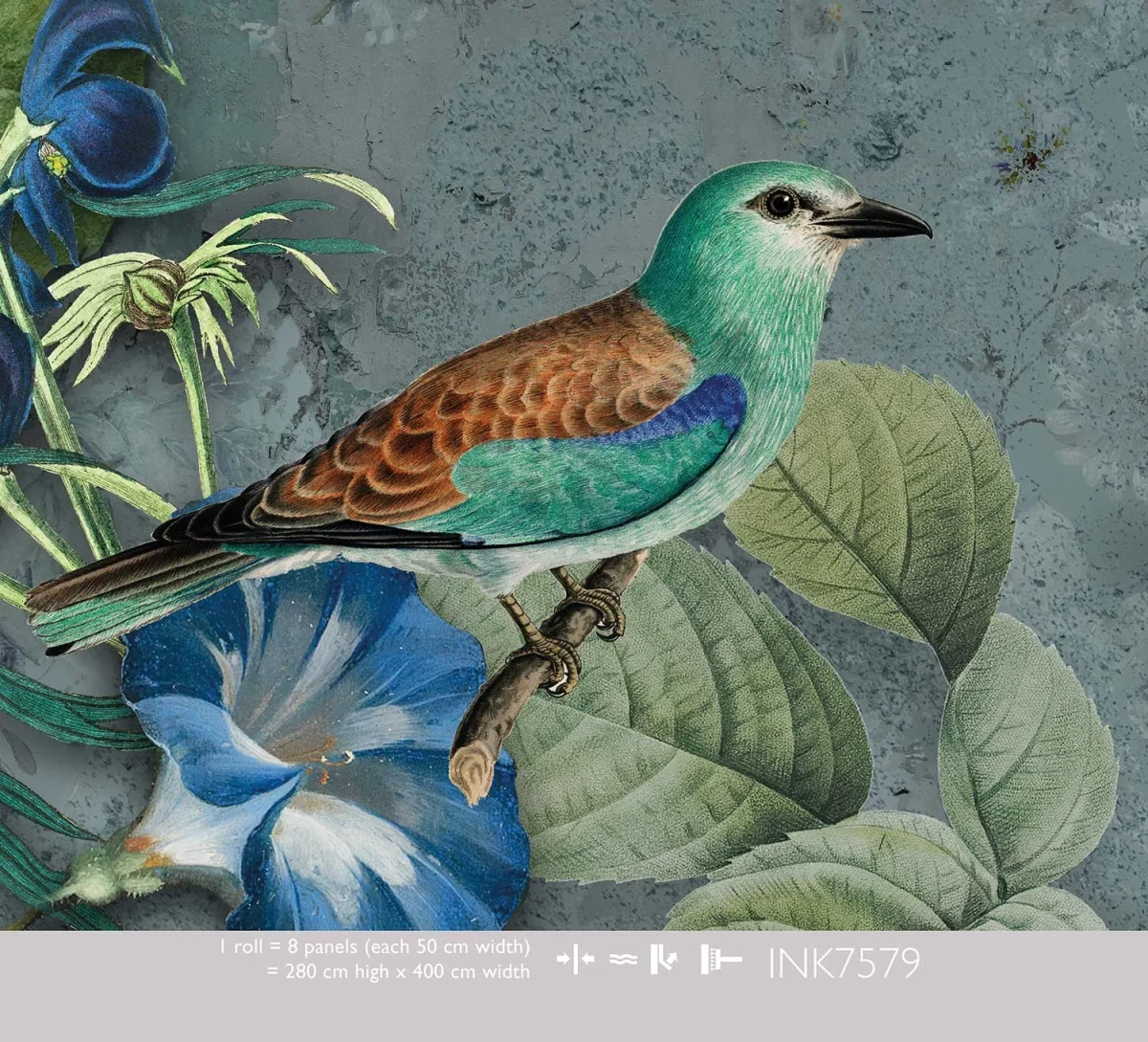 Floral Utopia Behang - Abundance Dark