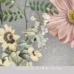 Floral Utopia Wallpaper - Costa Rica Botanical Gray