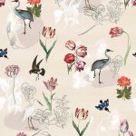 Floral Utopia Wallpaper - Dutch Meadows Sand