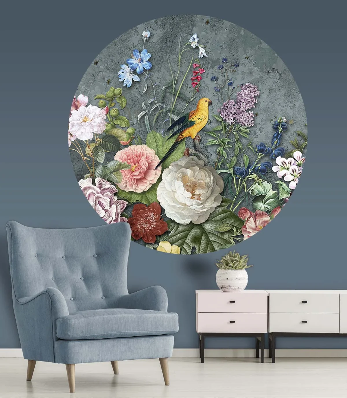 Floral Utopia Behang - Abundance Dark