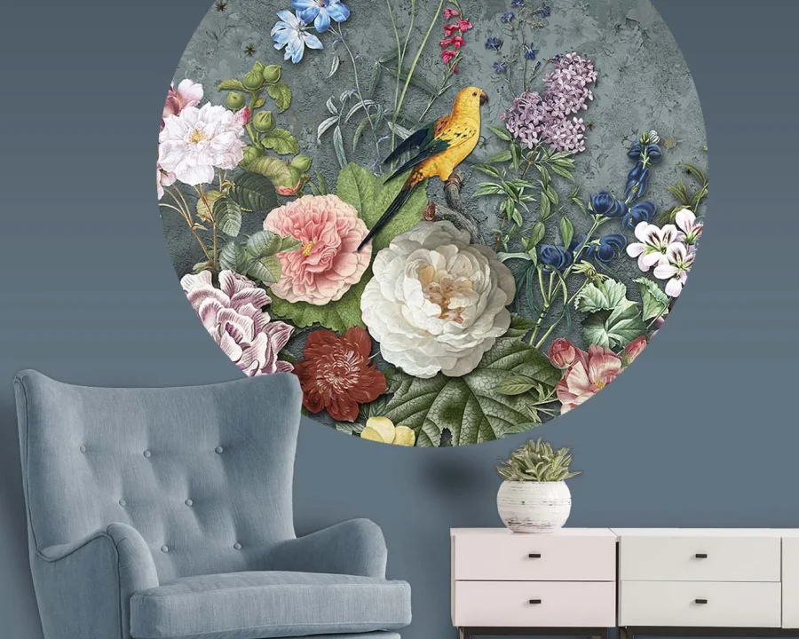 Floral Utopia Behang - Abundance Dark