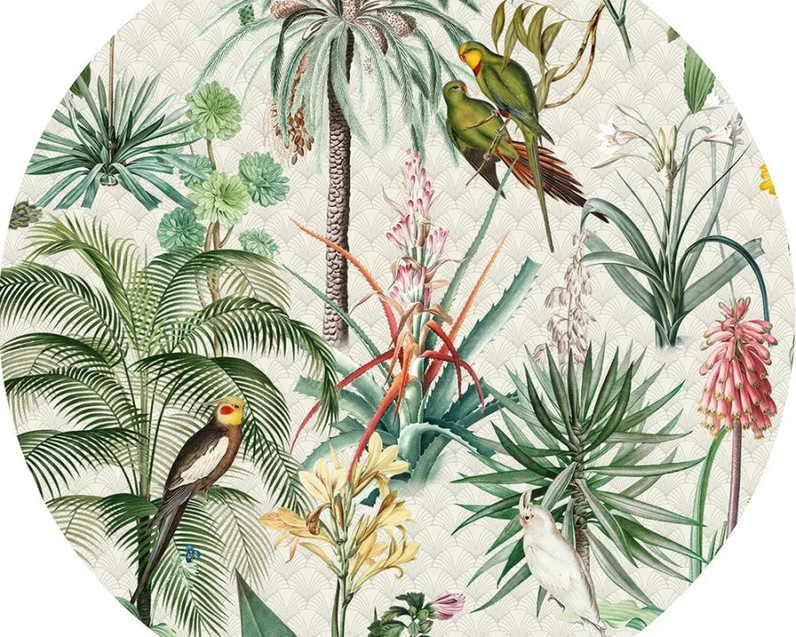 Floral Utopia Tapete - Tropical Morning