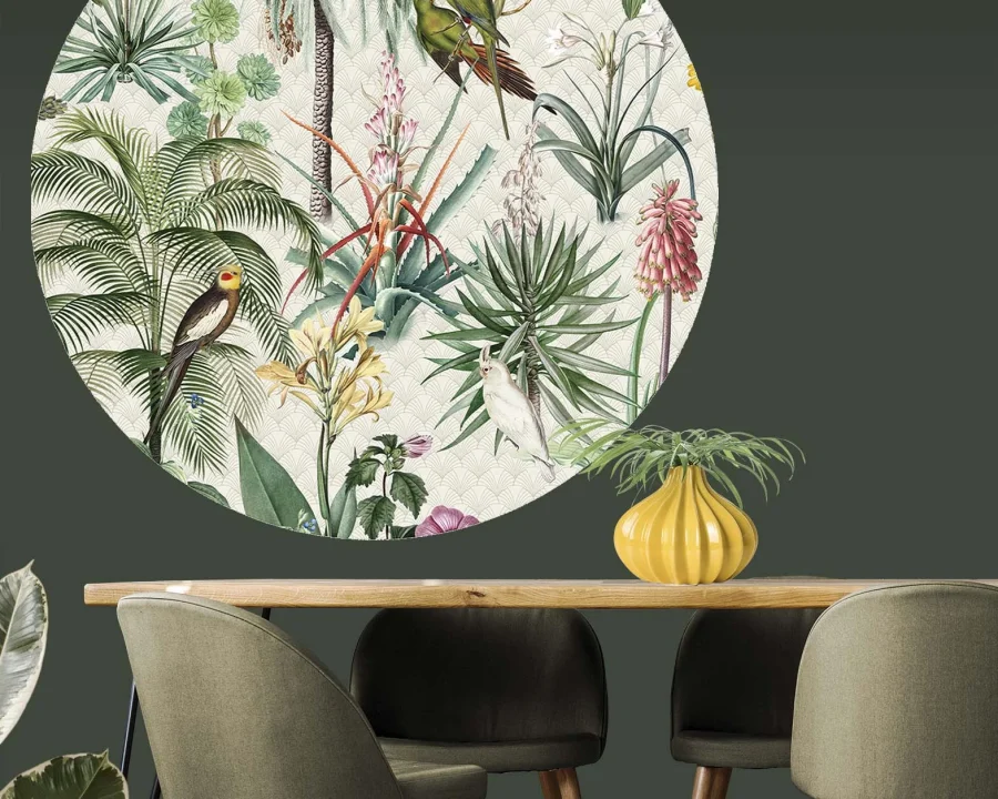 Floral Utopia Tapete - Tropical Morning
