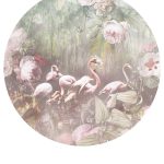 Floral Utopia Wallpaper - Flamingo Found Light