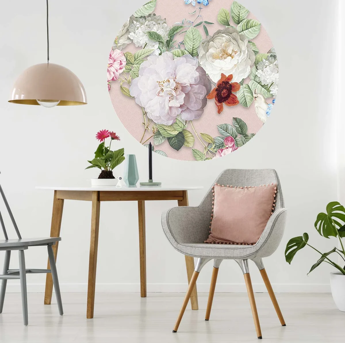 Floral Utopia Behang - Sweet Rosa Pink
