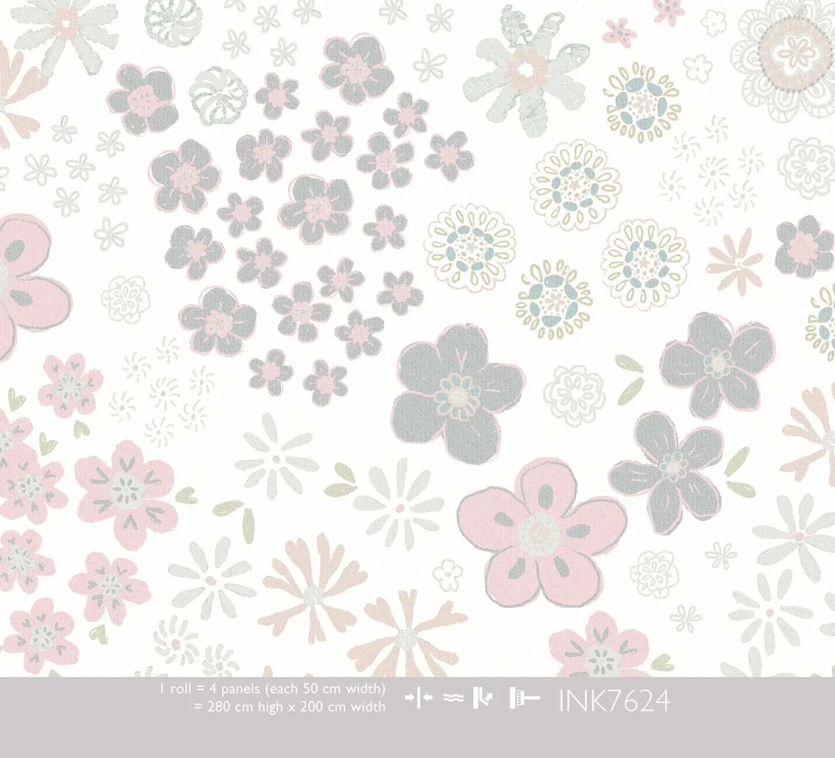 Papier peint enfant Sweet Florals