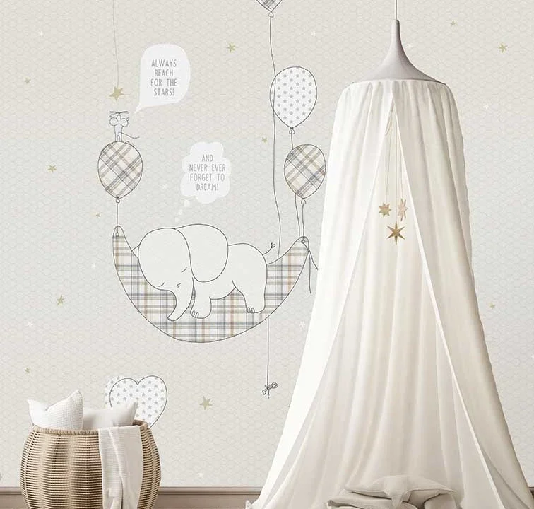 Kinderbehang Elephant In The Room, Sand