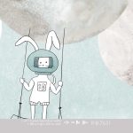 Kinderbehang Too The Mooon, Blue