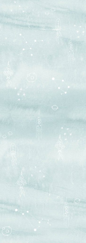 Papier peint enfant Stars, Blue