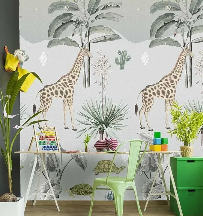 Kinderbehang Safari Moss