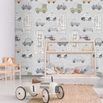 Kinderbehang Traffic, Gray