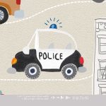 Kinderbehang Traffic, Color